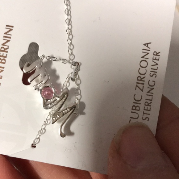 Giani Bernini Cubic Zirconia Mom Pendant necklace - Picture 4 of 4